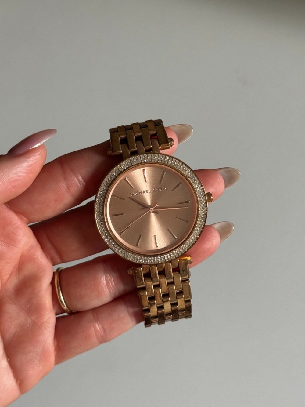 Michael Kors - Darci Pavé Rose Gold-Tone Watch
